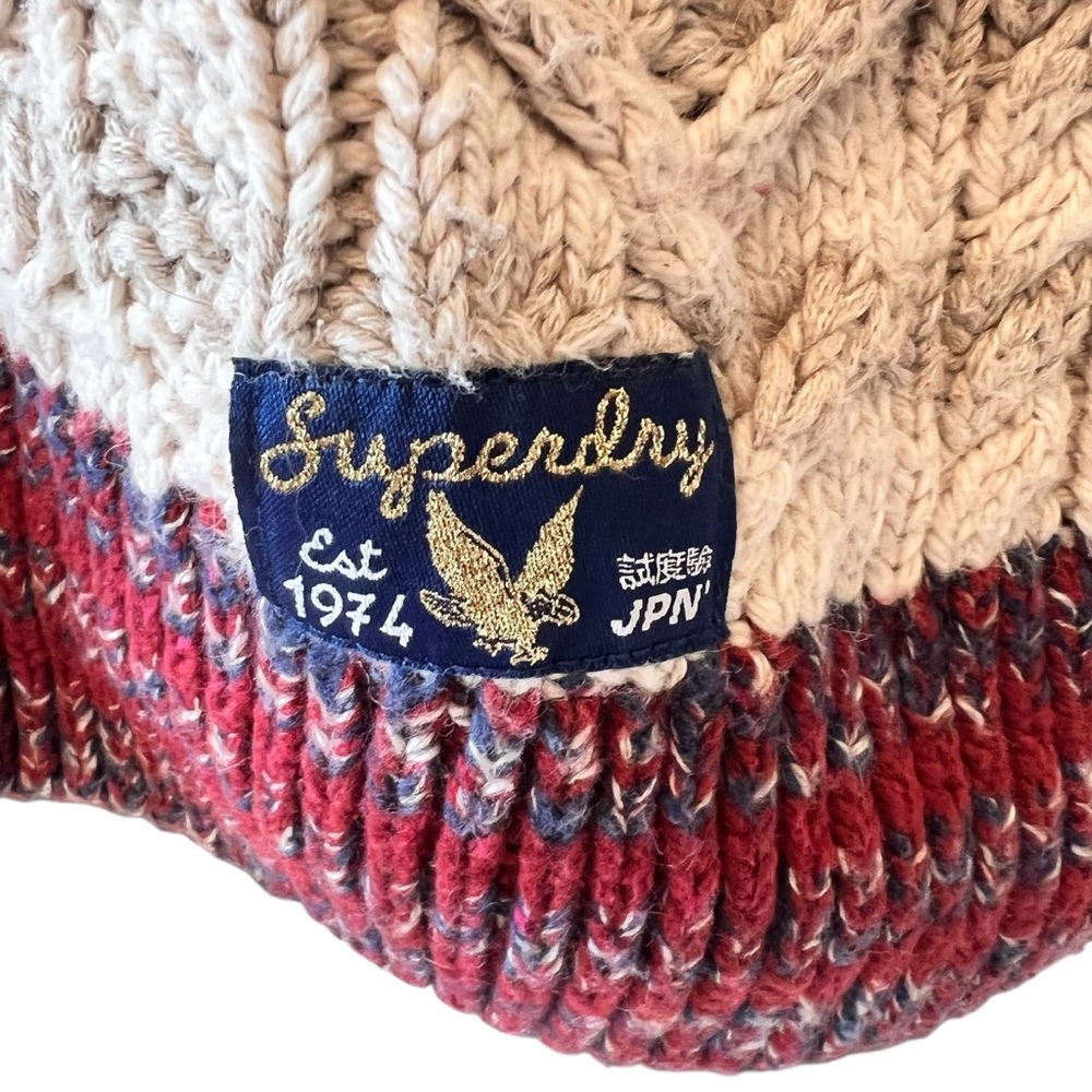 Superdry Americana Cable Knit Jumper Sweater - Picture 5 of 11